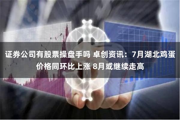 证券公司有股票操盘手吗 卓创资讯：7月湖北鸡蛋价格同环比上涨 8月或继续走高