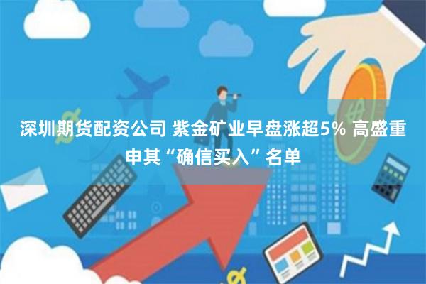 深圳期货配资公司 紫金矿业早盘涨超5% 高盛重申其“确信买入”名单