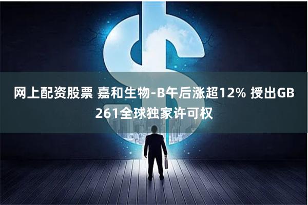 网上配资股票 嘉和生物-B午后涨超12% 授出GB261全球独家许可权