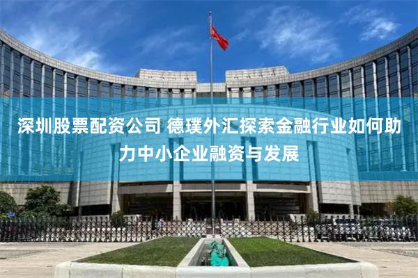 深圳股票配资公司 德璞外汇探索金融行业如何助力中小企业融资与发展