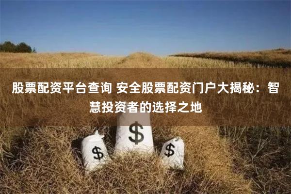 股票配资平台查询 安全股票配资门户大揭秘:智慧投资者的选择之地