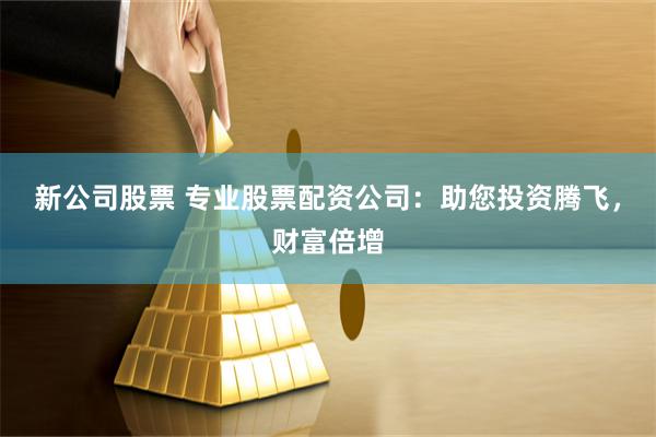 新公司股票 专业股票配资公司:助您投资腾飞,财富倍增